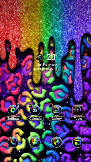 Jelly RainbowLeopard-Wallpaper Screenshot 0