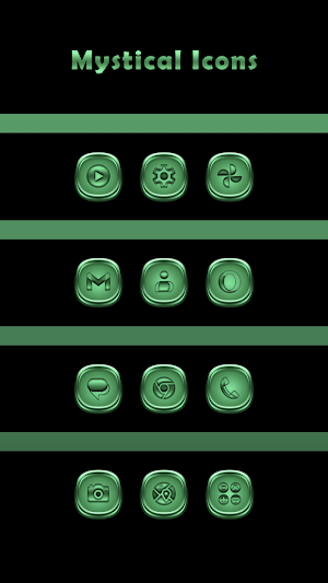 Mystical Green Icons Screenshot 0