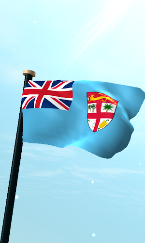 Fiji Flag 3D Live Wallpaper Screenshot 0