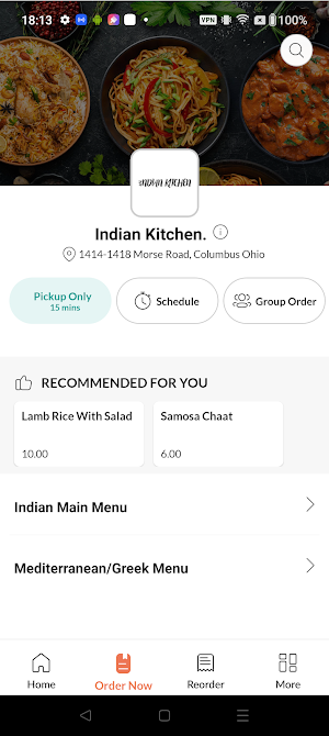 Indian Kitchen Columbus Ohio Screenshot 1