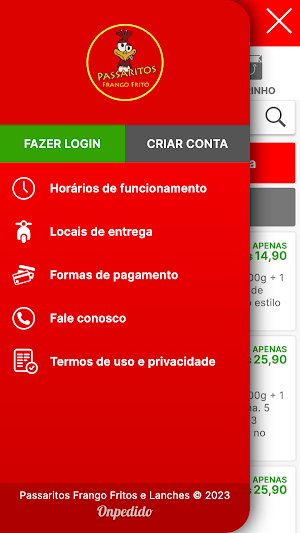 Passaritos Frango Frito Screenshot 0