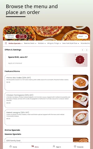 Neenas NY Style Pizza Screenshot 1