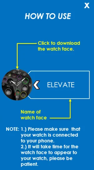 WatchFace Selection Tizen Men1 Screenshot 2