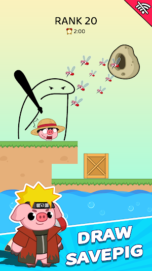 Mini Relaxing Game-draw line Screenshot 3