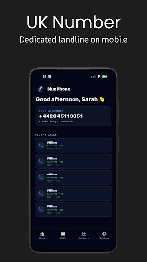 Blue Phone Screenshot 0