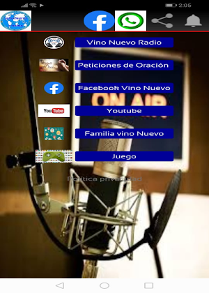 Vino Nuevo Radio Screenshot 1