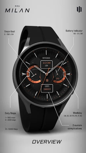 S4U Milan - Luxury watch face Screenshot 2