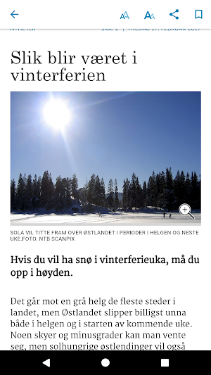 Kvinnheringen eAvis Screenshot 2