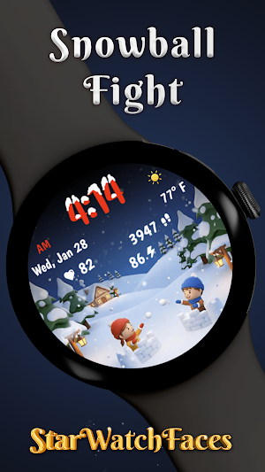 Snowball Fight Animated WF Screenshot 0