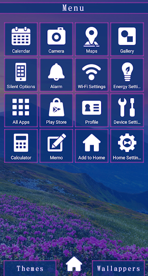 Gradient Mountain Range Theme Screenshot 1