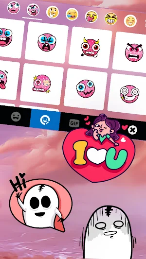 Aesthetic Keyboard Background Screenshot 2