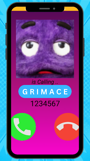 Scary grimace fake call Screenshot 1