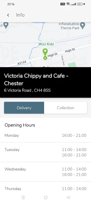 Victoria Chippy Cafe - Chester Screenshot 2
