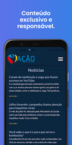 Ação Corporate Screenshot 3