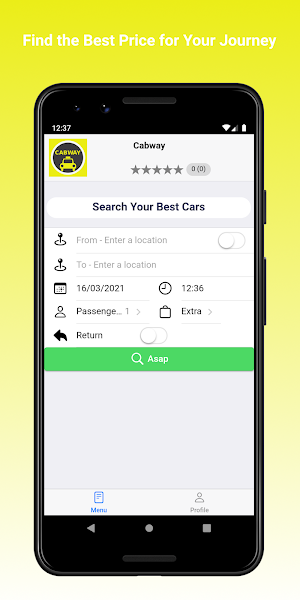 Cabway Minicab Booking Screenshot 0