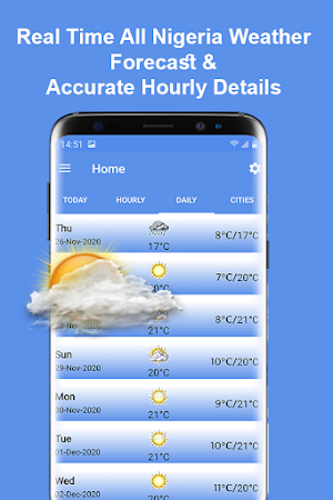 Daily Nigeria Weather Forecast Screenshot 1