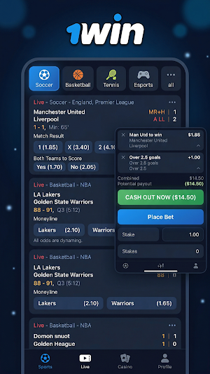 1Win App Screenshot 2