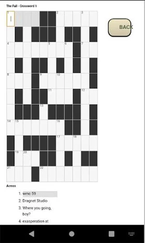The Fall Crosswords Screenshot 2