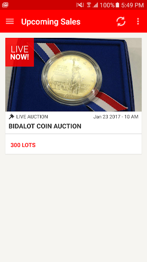 BidALot Coin Auction Screenshot 0
