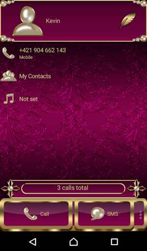 Virgin Mary Purple Dialer theme Screenshot 1