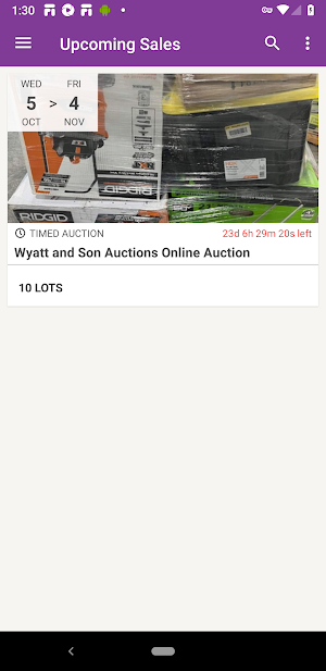Wyatt and Son Auctions Screenshot 0