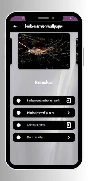 Broken Screen Wallpaper Screenshot 0