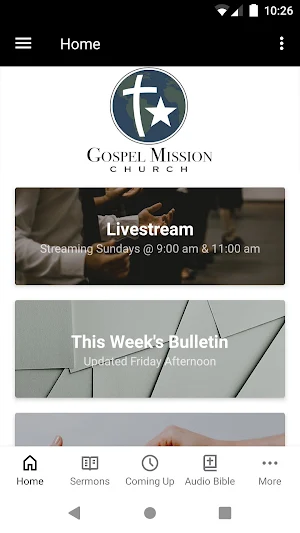 Gospel Mission Church Screenshot 0