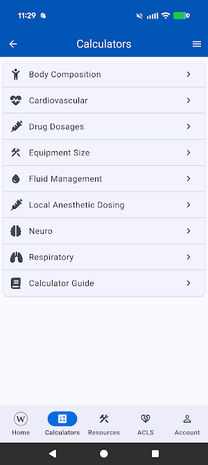WikiAnesthesia Screenshot 2