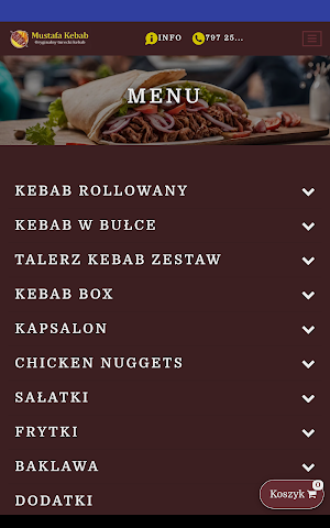 Mustafa Kebab Ząbkowice Śląsk. Screenshot 2
