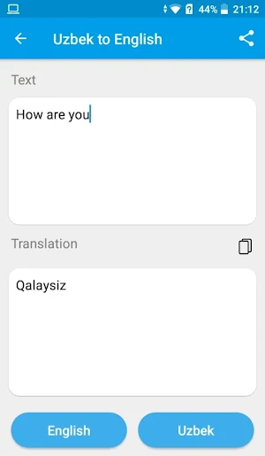 Uzbek - English Translator 2020 Screenshot 0