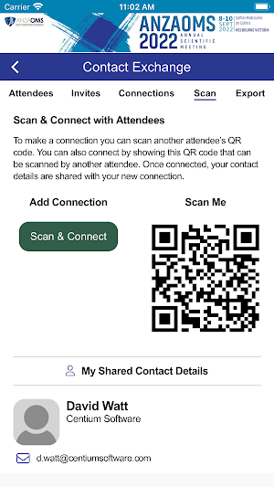ANZAOMS2022 Attendee App Screenshot 2