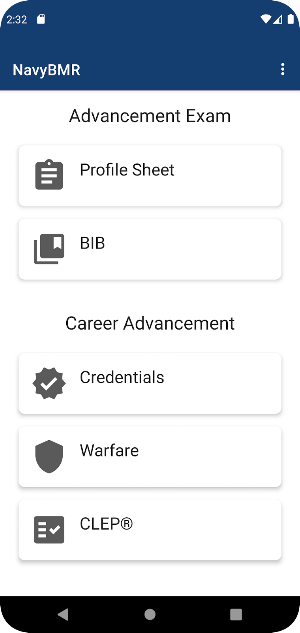 NavyBMR Screenshot 0