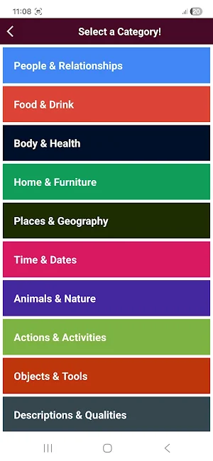 Learn English Words in 5 Langs Screenshot 1