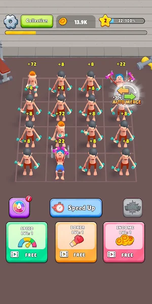 Merge Muscle Train:Battle Hero Screenshot 1