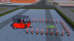 auto rickshaw 3d parking game Screenshot 1