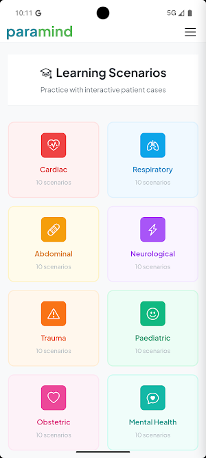 Paramind - Paramedic scenarios Screenshot 1