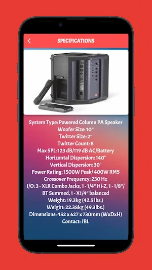 JBL EON ONE Guide Screenshot 1