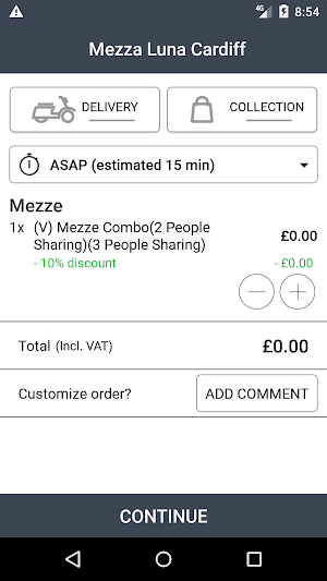 Mezza Luna Cardiff Screenshot 2