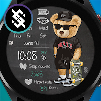 BFF7- Blackboard Art Bear Cool