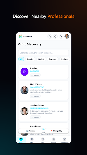 Negeinno - Founder Network Screenshot 3
