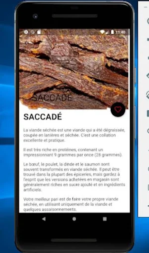Collations riches en protéines Screenshot 2