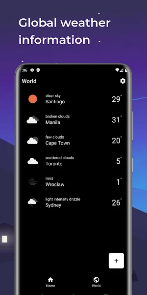 Monochrome Weather Screenshot 1