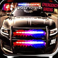 Police siren sounds - flasher