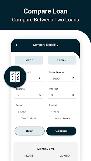 Easy Loan EMI Calculator Screenshot 1
