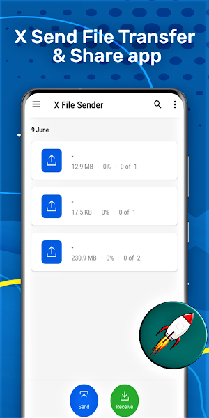 X Send File Transfer & Share Screenshot 0