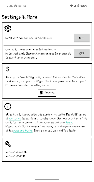 Immersive xkcd Screenshot 3