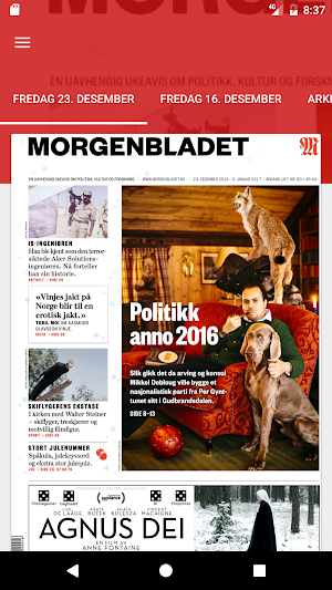 Morgenbladets eAvis Screenshot 0