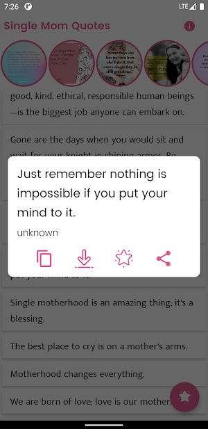 Single Mom Quotes and Sayings Screenshot 3