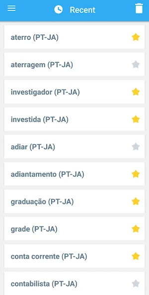 Japanese-Portuguese Dictionary Screenshot 2