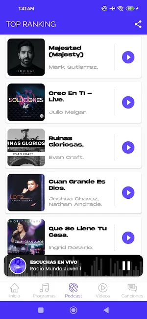 RADIO MUNDO JUVENIL Screenshot 3